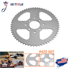 60 Tooth Sprocket for 40/41/420 Chain 2" Bore Go-Karts  Mini Bikes Drift Trike
