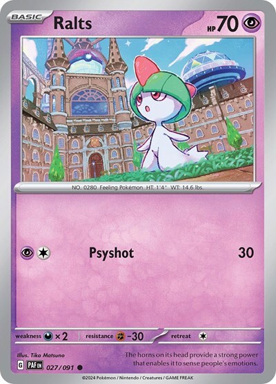 Pokemon Ralts (27/245) Paldean Fates LP