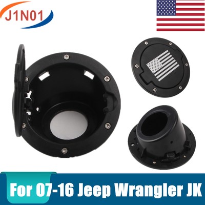 Fuel Filler Cover Gas Tank Cap 2//4 Door For 07-16 Jeep Wrangler JK New USA