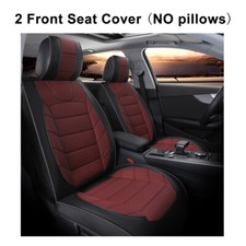 For Toyota Full Set 5-seat Car Seat Covers Pu Leather Front Rear Cushion Protect