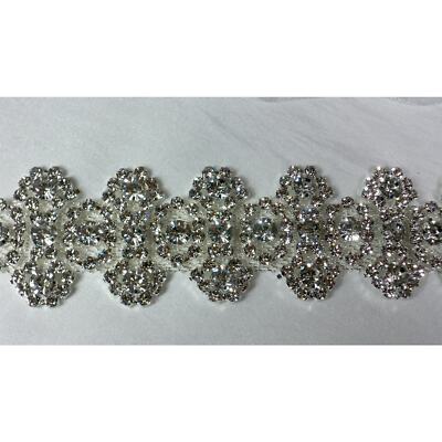 Beautiful Rhinestone Organza Bridal Belt Wedding MOB Prom  display picture 1