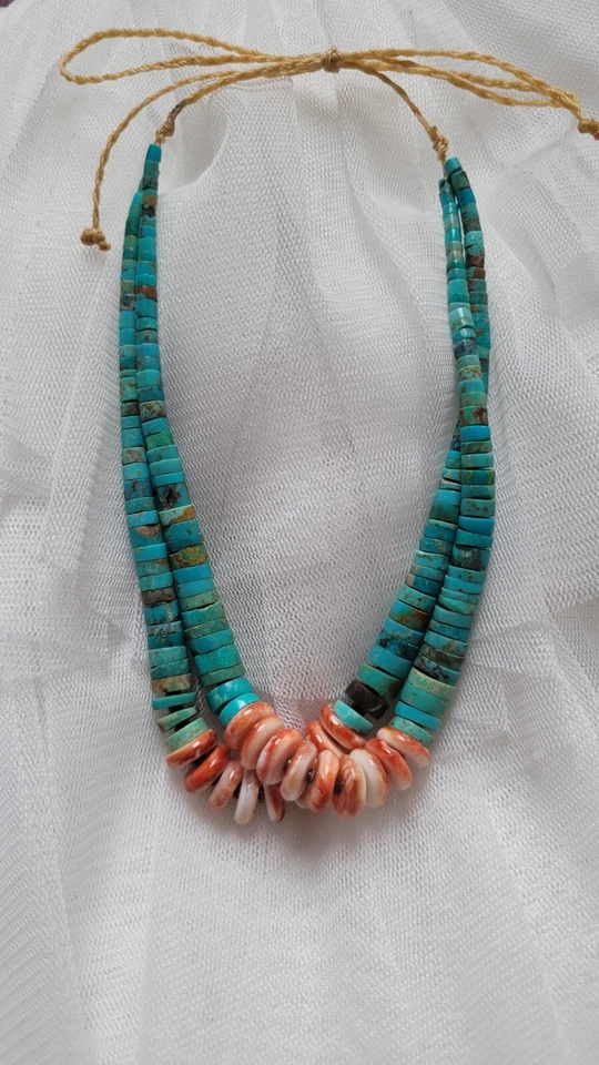 Jacla turquesa real hecha a mano Foto 4 de 4