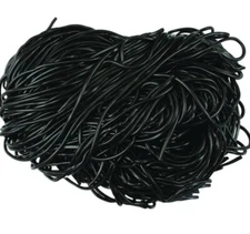 Shoestring Black Licorice Laces, 2 lbs. ~ YANKEETRADERS® ~ FREE SHIPPING