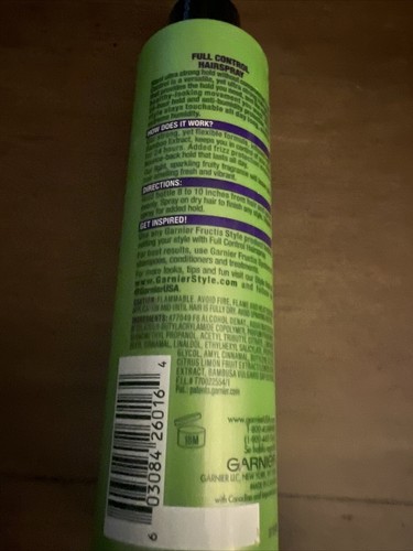 Garnier Fructis Style Full Control Anti-Humidity Hairspray, Non-Aerosol, 8.5 oz* - Picture 3 of 4