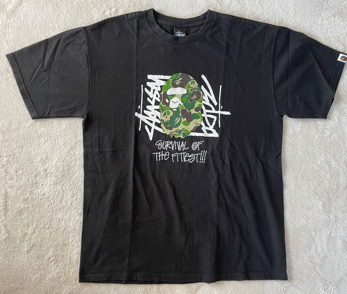 Limited Edition Bape A Bathing Ape x Stussy T-shirt | eBay Limited Edition Bape A Bathing Ape x Stussy T-shirt | eBay