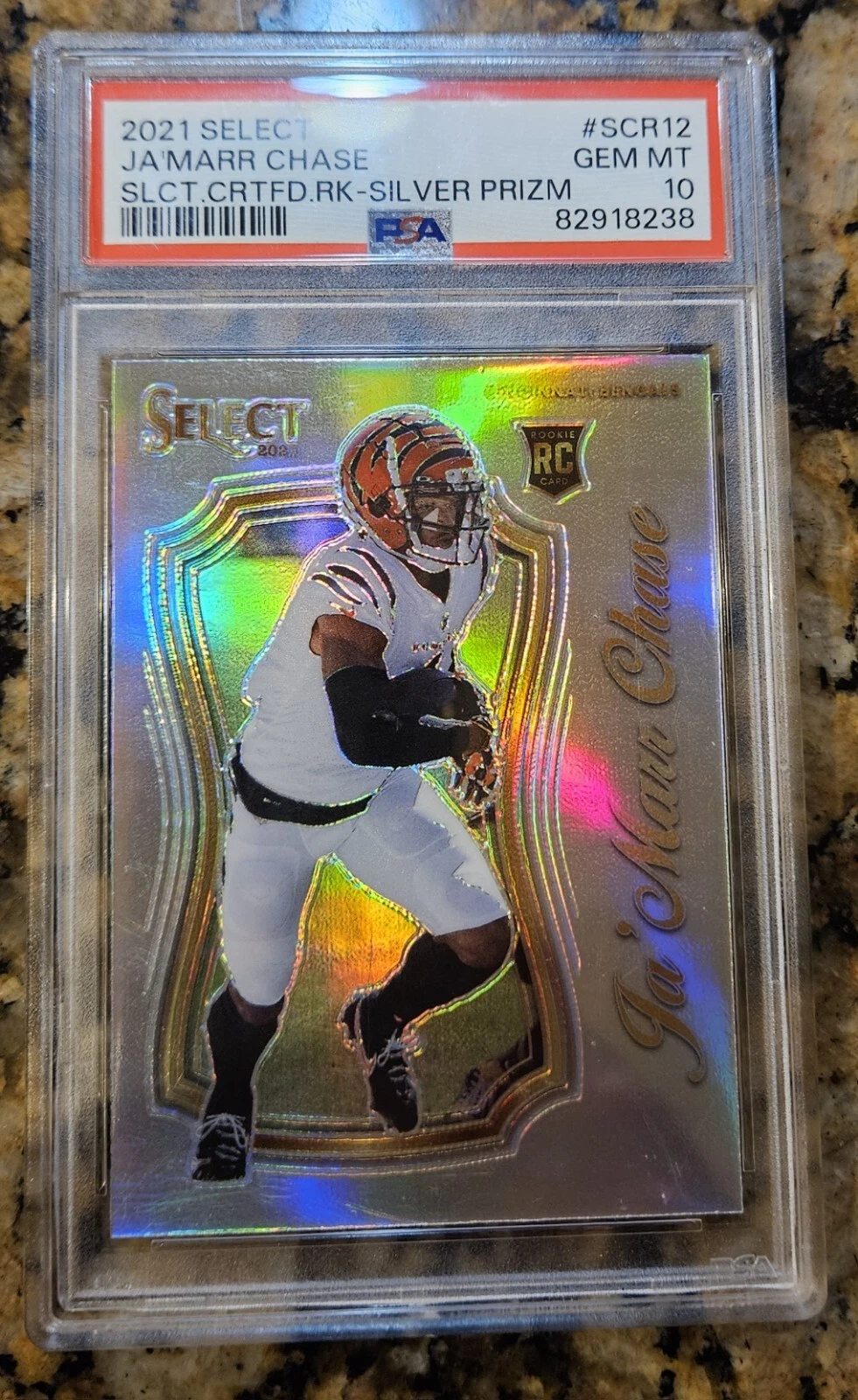 JaMarr Chase Panini Select Certified Rookies #SCR12 Silver