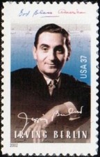 US #3669 MNH 2002 Irving Berlin Musical Notes god Bless ‘Murica Jingo