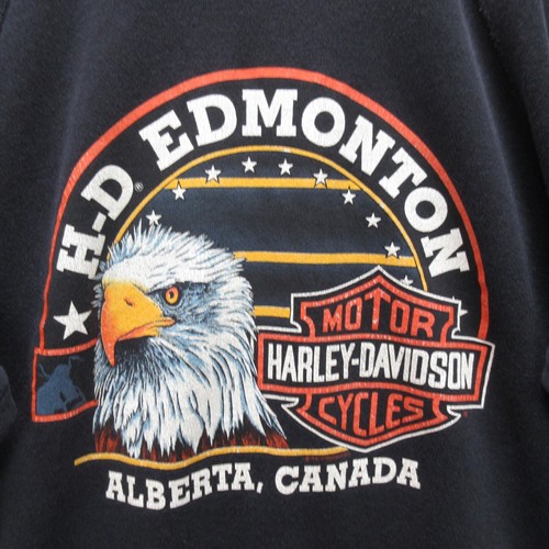 Vintage Harley Davidson Sweatshirt Men's 2XL Black Iron Stallion Biker 90's - Picture 14 of 20