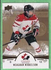 2016 Upper Deck Team Canada Juniors Gold #16 Meaghan Mikkelson Pre-Rookie