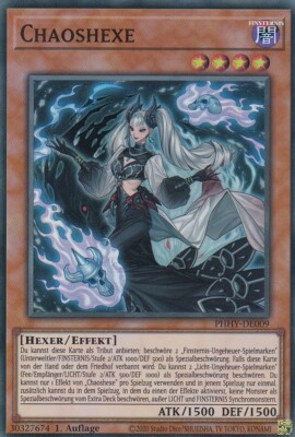 Chaoshexe PHHY-DE009 Super Rare Photon Hypernova Yugioh Karte Deutsch