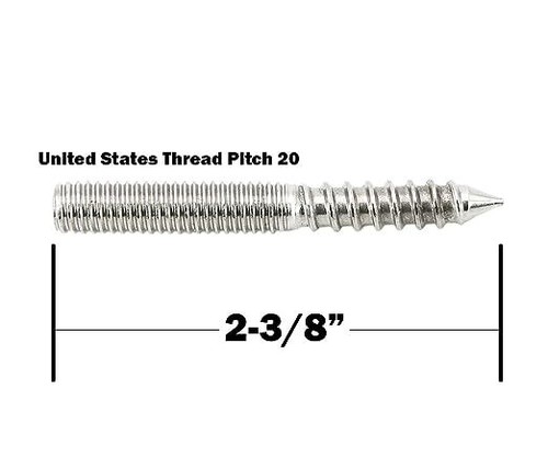 Top Hardware Edelstahl 5/16" - 20 x 2-3/8" Stahl Stockschraube - Bild 14 von 24