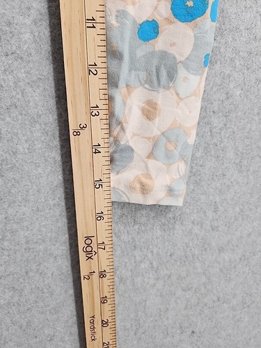 NEW LuLaRoe Kids Leggings Gray/Blue/Tan Circles Pattern S/M - Picture 3 of 6