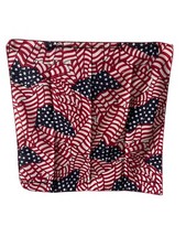 Made in the usa Cotton Poly Americana Flag Bandana 21 .5 by 21.5 inch