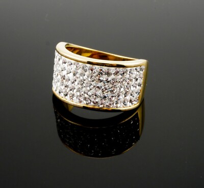 Beautiful Danbury Mint White Fire Dress Ring