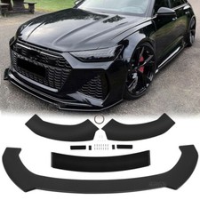 For Audi A4 A5 A6 A7 S4 S5 Front Bumper Lip Splitter Spoiler Chin Body Kit Gloss