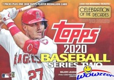 2020 Topps Series 2 Baseball EXCLUSIVE Sealed Blaster Box-Medallion COIN RELIC