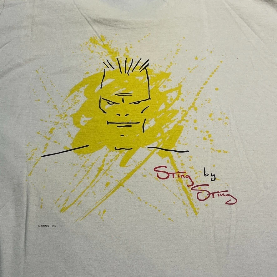 Vintage Sting Hard Rock Signature Series T-Shirt Mens XL Rock n Roll Made in USA - Image 3 of 4