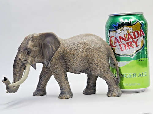 Schleich Elephant 2011 mâle africain Tusks trunk down/gris 7"x4" grand D-73527 - Photo 10 sur 10