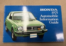 OEM 1975 Honda Automobile Information Guide with Color Pictures (Pre-Owned)