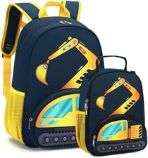 Backpack for Kids Boys Girls Preschool Kindergarten Bookbag Set with Lunch Bo...