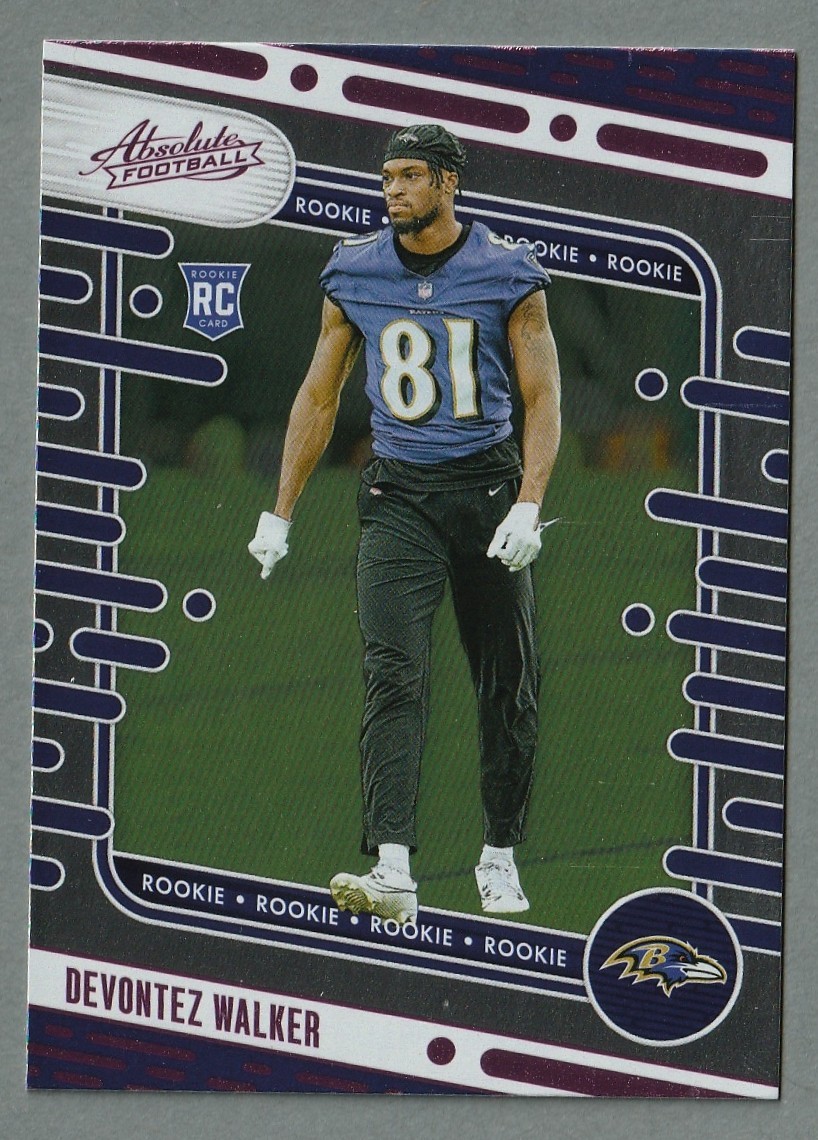 2024 Panini Absolute #181 Devontez Walker Pink Baltimore Ravens RC