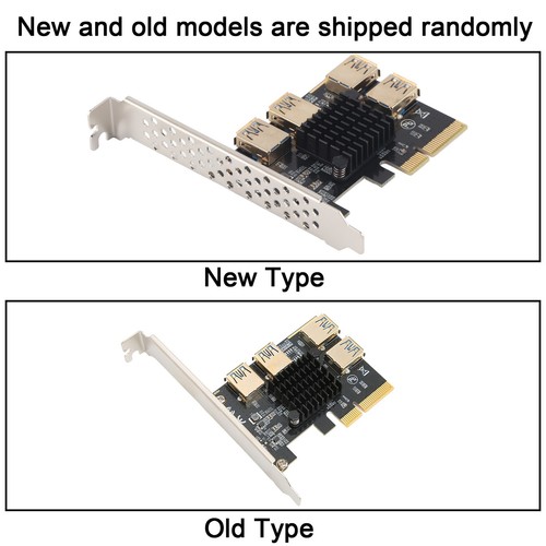 Pci‑E Riser Card Pci‑E X4 1 To 4 Pci Express 16X Slot Adapter Card Usb 3.0 DE - Bild 19 von 24