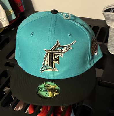New Era Florida Marlins 59FIFTY World Series Fitted Cap 7 3/8 Teal Gray