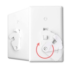 Toggle Light Switch Guard, ILIVABLE Child Proof Switch Plate Cover Rotary Loc...