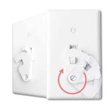 Toggle Light Switch Guard, ILIVABLE Child Proof Switch Plate Cover Rotary Loc...