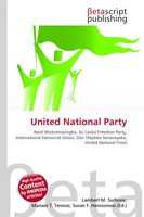 Lambert M. Surhone (U. A.) | United National Party | Taschenbuch | Englisch