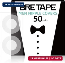 100Pcs 50 Pairs Nipple Covers Men, Mens Nipple Guard Tape Anti-Chafing Nipple