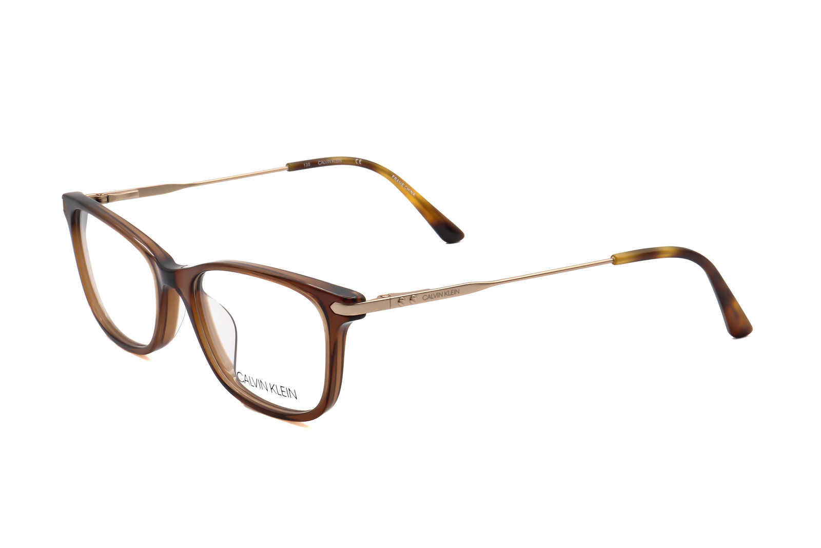 Calvin Klein Womens 51 mm Crystal Brown Opticals CK18722G-210-51 5490₽
