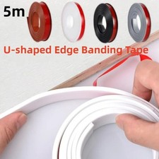 5M U-Shape Flexible Edge Banding Self Adhesive Furniture Edge Molding Trim Strip