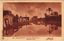 CPA MOROCCO MARRAKECH La porte du Mechouar Flandrin (37936)