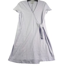 Madewell Texture & Thread Wrap Dress Women’s S Lavender Textured Knit