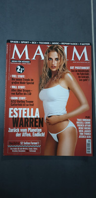 Maxim März 2002, Estella Warren, Yvonne Catterfeld,jessica Alba, Formel 1