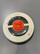 Sony D-EJ100 Psyc Discman Walkman Portable CD Player - White/Orange WORKING
