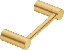 Align Brushed Gold Pivoting Wall Mounted Modern Toilet Paper Holder for