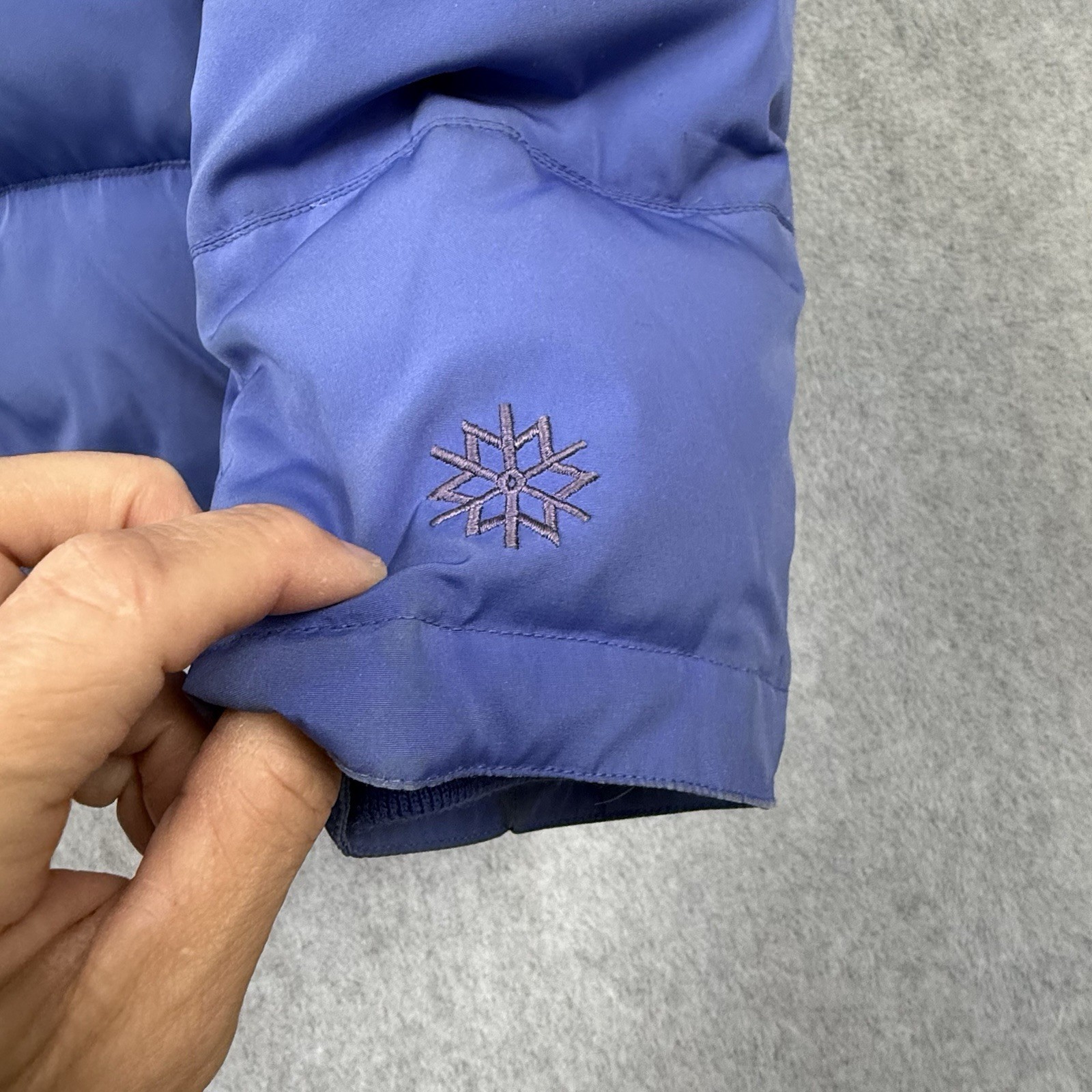 Zero exposure Jacket Woman’s Medium Blue Down Puf… - image 7