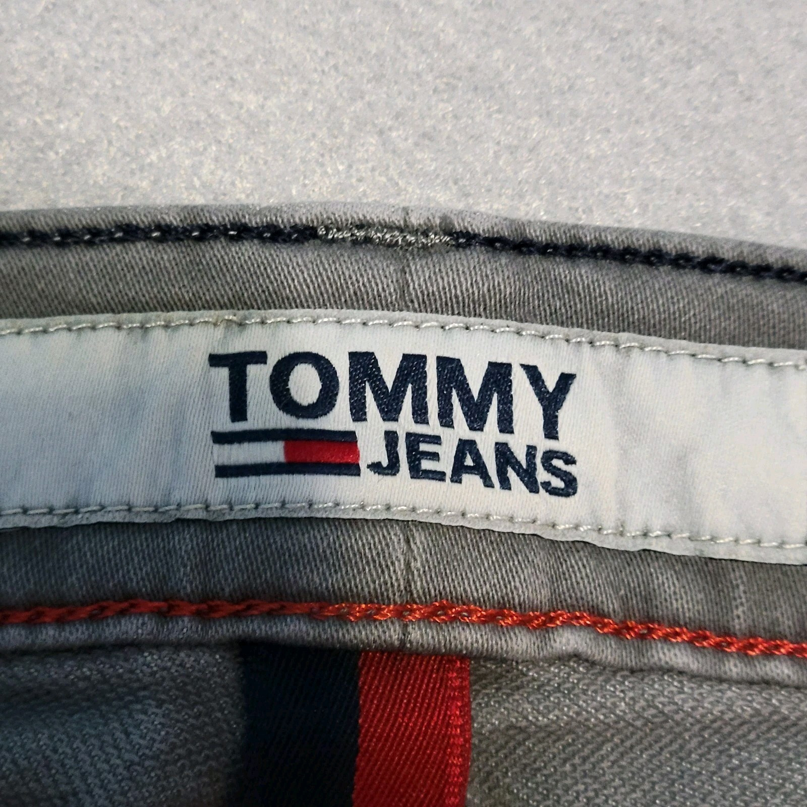 Tommy Hilfiger Men's Slim Fit Grey Wash Jeans 33x32 Denim Pants image 8