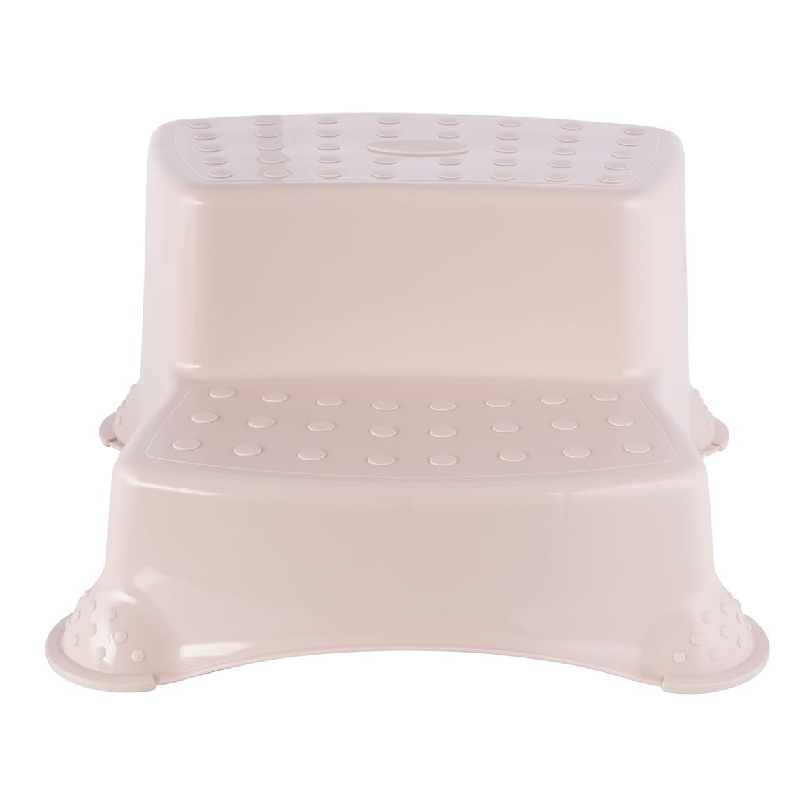 Tabouret marchepied enfant à 2 marches antidérapantes en plastique blanc pour salle de bain