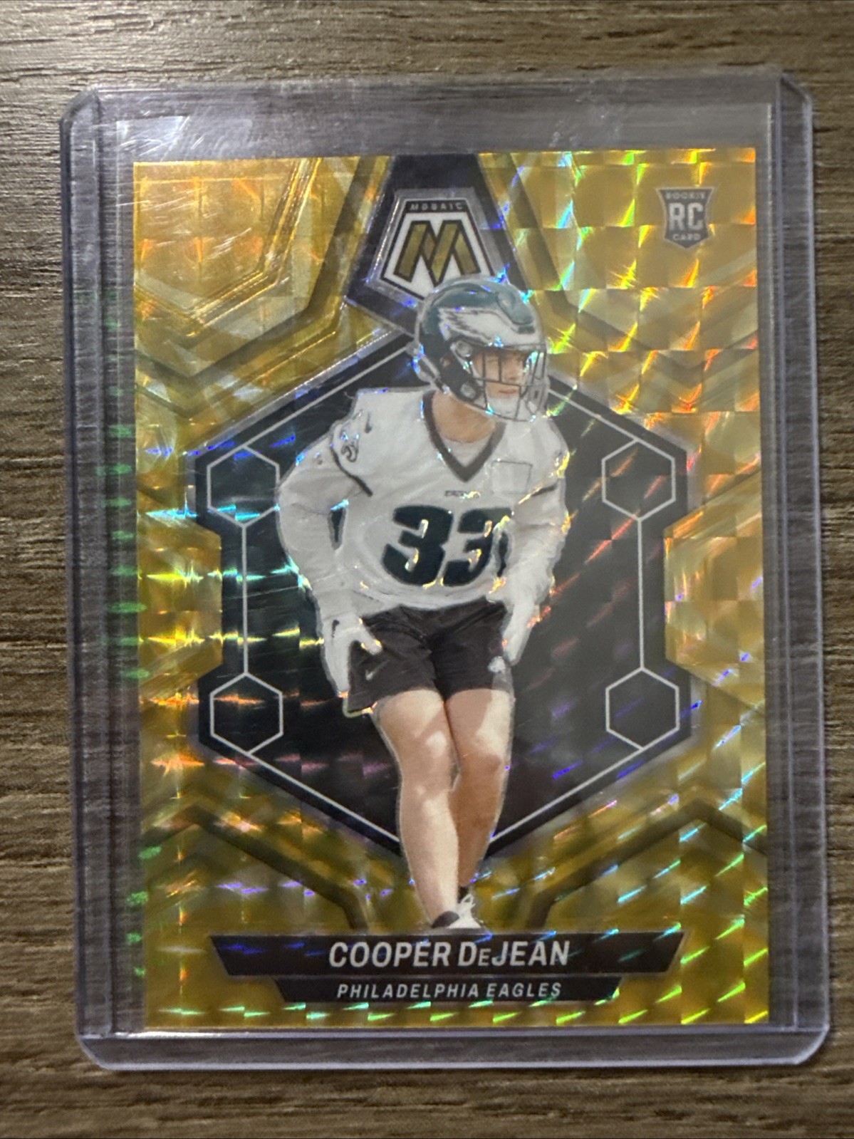 2024 Panini Mosaic - Rookies Cooper DeJean #340 Reactive Yellow Mosaic Prizm