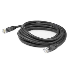 AddOn ADD1FCAT6BK 1ft RJ-45 M-M Black Cat6 Patch Cable