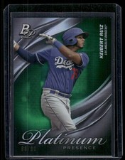 2019 Bowman Platinum #PP-13 Keibert Ruiz Platinum Presence Green #/99