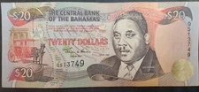 2000 Bahamas 20 Dollars P65a sig Francis, Q513749.