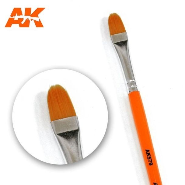 AK Weathering Brush - Rounded - Paintbrush - AK Interactive - Brand New
