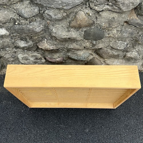 Vintage Napa Valley Box Company Wood VHS Tape Wall Rack Shelf Holder 42 Slots A2 - Picture 4 of 14