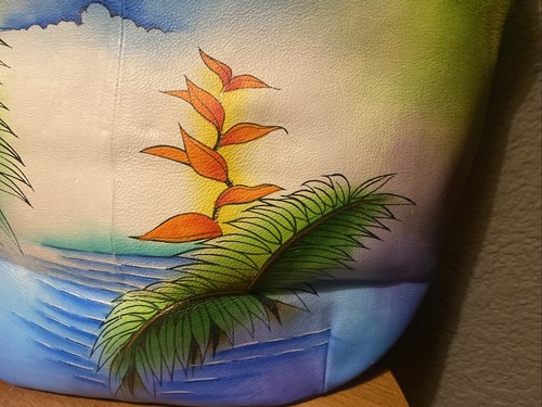 Anuschka Panther Jaguar Hobo Purse Floral Flower Bag NEW WITH TAGS - Picture 9 of 14