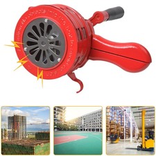 Handsirene zum Kurbeln 110 db Alarm Feuerwehr Luftschutz Handkurbel Rot manuell