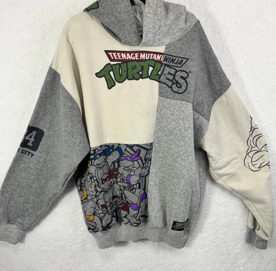 Teenage Mutant Ninja Turtles TMNT Colorblock Sudadera con Capucha Niños Med (38-40) Cómic Película Foto 2 de 4